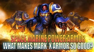 Space Marine Mark X Armor  Warhammer 40K Lore  NKG Lore [upl. by Gundry]