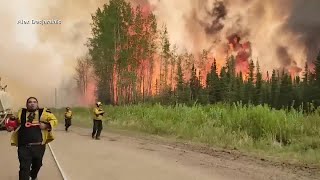 Nearly 100 Separate Wildfires Are Burning in Canada [upl. by Loralee467]