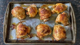 Baked Bone In Chicken Thighs [upl. by Soraya438]