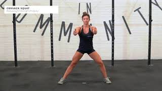 Cossack Squat  CrossFit Movement Library [upl. by Syla]