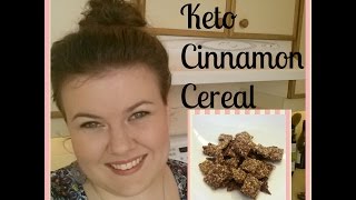 Keto Cinnamon Cereal Keto Test Kitchen [upl. by Tirreg]