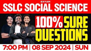 SSLC Social Science  100 Sure Questions  Xylem SSLC [upl. by Dnamra]