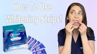 How To Use Whitening Strips [upl. by Mallis]