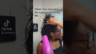 Why am I walking around with wet roots when I dont have to microlocs microlocsjourney locs [upl. by Atiran]