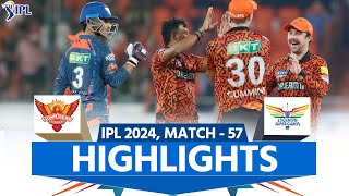 Highlights SRH vs LSG IPL 2024 Sunrisers Hyderabad vs Lucknow Super Giants  full Match highlights [upl. by Htur745]