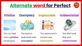 Alternate word for Perfect  Learn synonyms  English words with examples [upl. by Jagir]