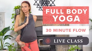 30 Min Full Body Yoga Class  Feel Good Yoga Flow  Live wJuliana Spicoluk [upl. by Iggam]