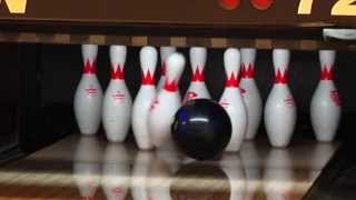 Bowling Pin Action Strikes and Misses Low Pocket and High [upl. by Aline]