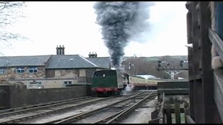 With a volcanic slip 440 30926 Repton erupts leaving Grosmont [upl. by Teria357]