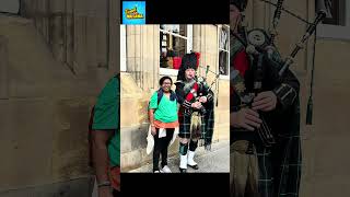 🎶Traditional Scottish Bagpipes Near Edinburgh Castle  Folk Music Experience 🪗 [upl. by Delores557]