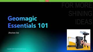 Webinar Geomagic Essentials Workflow 101 [upl. by Wayland]