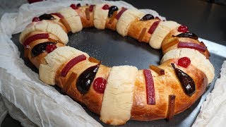 Rosca o Roscón de Reyes  Receta Súper Fácil  Mi Cocina Rápida [upl. by Hamas]