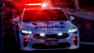 New Kia Stinger Police Car Responding  Forrestdale WA  28 March 2023 [upl. by Fira122]