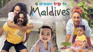 A Dream Trip To Maldives  Pearle Maaney  Srinish Aravind  Baby Nila [upl. by Anaiviv606]