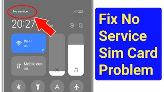 New How To Fix No Service On iPhone Problem  No Service SIM Card NO Repair [upl. by Flavio]