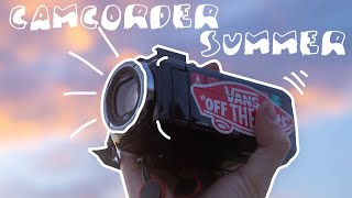 I Filmed my ENTIRE SUMMER on a CAMCORDER [upl. by Eibbil]