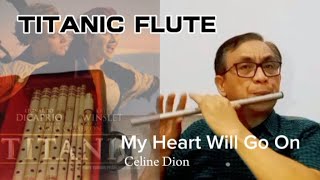 Titanic Flute MY HEART WILL GO ON Celine Dion cover melody bytikobambooflute flutesong flute [upl. by Enyehc785]