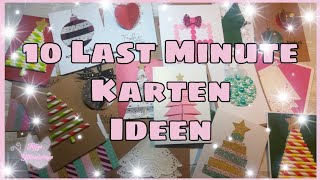 💞10 einfache Weihnachtskarten basteln [upl. by Golding]