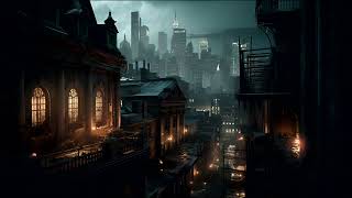 Gotham City Ambience  Heavy Rain and Thunder in Back Alley [upl. by Cati931]