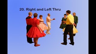 Square Dance Lessons  Right and Left Thru by the Traveling Hoedowners [upl. by Ahsakat]