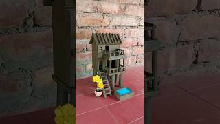 Amazing clay house making 🏠  clayhouse mudhouse craft [upl. by Yerd196]