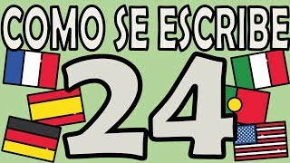 Como se Escribe el Número 24 [upl. by Gem]