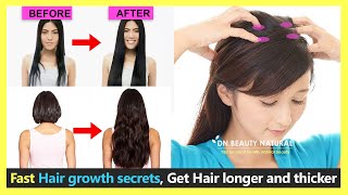 Fast Hair Growth secrets  How to grow hair faster stronger longer and thicker  Scalp massage [upl. by Siesser]