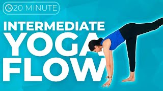 20 Minute Full Body Yoga Flow  Intermediate Minimal Cues [upl. by Delmar]