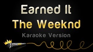 The Weeknd  Earned It Karaoke Version [upl. by Wahs]