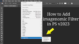 How to Add Imagenomic FilterPlugin in Photoshop  Realgrain  Portraiture  Noiseware [upl. by Larkin33]