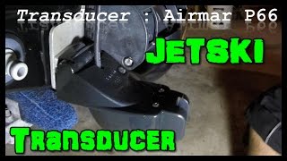 How to mount transducer on jetski without drilling holes Seadoo or Yamaha [upl. by Willy]