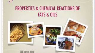 Chemical Reactions of Fat and oils [upl. by Bacon]