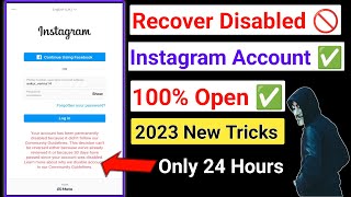 how to recover disabled instagram account 2024  Instagram Account Disabled how to get back activate [upl. by Droflim126]