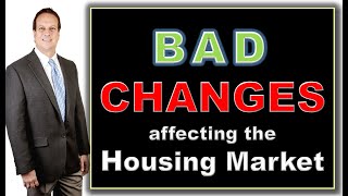 Bad Changes to the Housing Market 2022  Is there a housing crash coming Real Estate Update 2022 [upl. by Yevi]