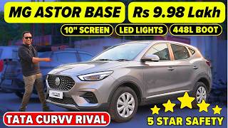 2024 MG Astor BASE Model  Sprint Variant  5 Star Safety  LED Lights  Tata Curvv amp Creta Rival🔥 [upl. by As]