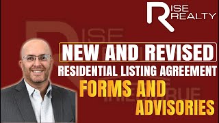 New and Revised Residential Listing Agreement Forms and Advisories │Rise Realty [upl. by Ahsap906]