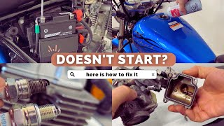 Old Motorcycle Doesnt Start Here is an easy fix  Rebel 250 [upl. by Sandell]