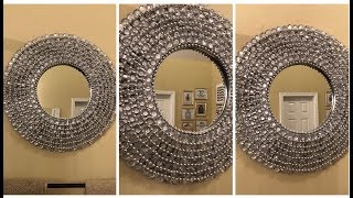 Dollar Tree DIY  Glam Wall Mirror [upl. by Nair486]