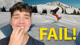 Ich fahre zum ERSTEN MAL mal im FUNPARK ⛷️ [upl. by Ennoved]