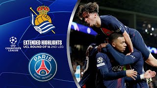 Real Sociedad vs PSG Extended Highlights  UCL Round of 16 2nd Leg  CBS Sports Golazo [upl. by Garald317]