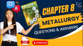 Metallurgy  Chapter 8  10th class SSC  Questions amp Answers  Maharashtra Board  PDF Notes [upl. by Atipul]