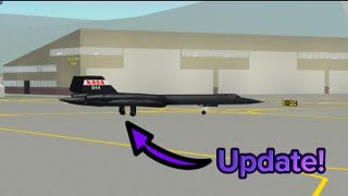 PTFS update SR71 remodel new airport  more Roblox [upl. by Doowron]