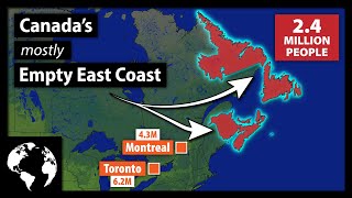 No Major Cities Why So Few Canadians Live In On The East Coast [upl. by Aborn791]