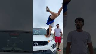 She shocked me😱 gymnast acrobatics action stunt couplegoals reaction viralshort [upl. by Severen]