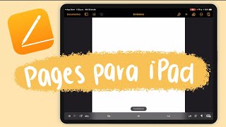 ¿Cómo usar Pages en el iPad  Tutorial Básico📒 [upl. by Akehsyt587]