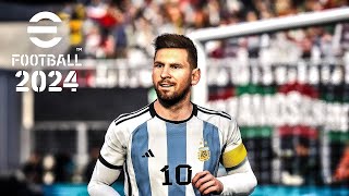 eFootball 2024  ARGENTINA VS CHILE  COPA AMERICA 2024  4K 60FPS  PS5 [upl. by Alilak262]