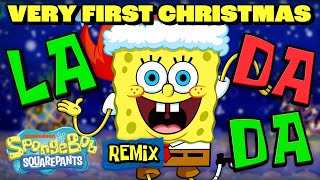 quotThe Very First Christmasquot REMIX SingAlong 🎶  SpongeBob [upl. by Sucramd593]