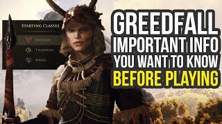 Greedfall Gameplay  All Skills amp Important Info You Want To Know Greedfall Tips And Tricks [upl. by Enimzzaj]