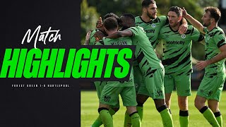 Match Highlights  Forest Green 10 Hartlepool [upl. by Anwahsed]