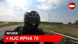 HJC RPHA 70 FullFace Helmet Road Test  ChampionHelmetscom [upl. by Ettesil]